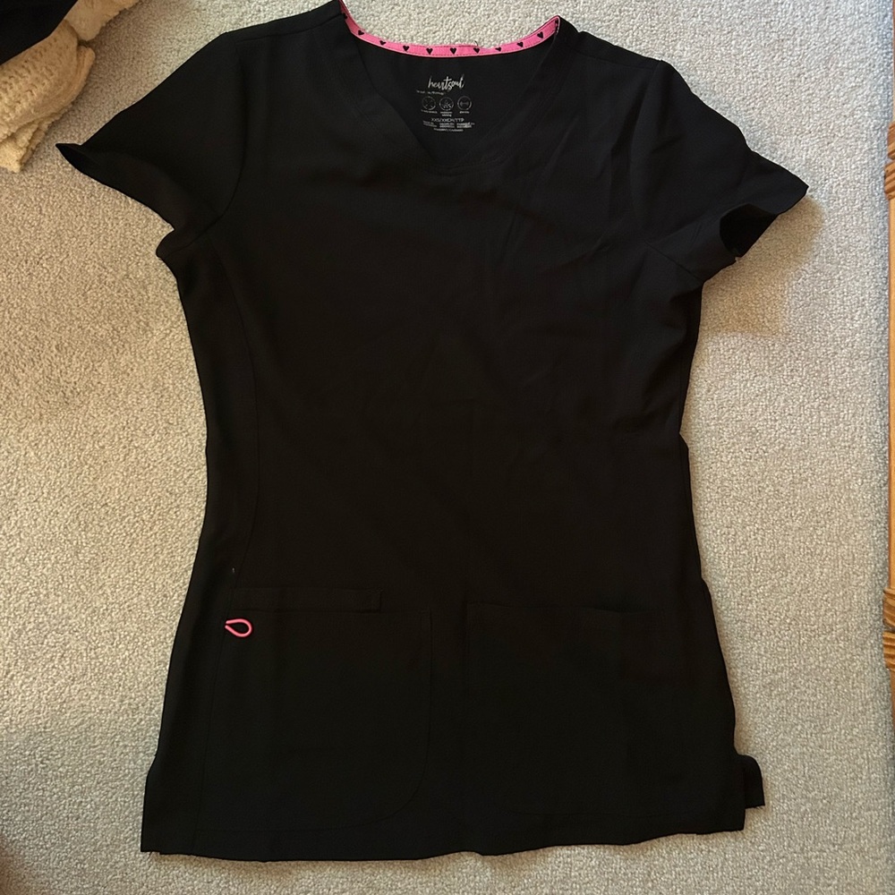 HeartSoul Women's Black Scrub Set